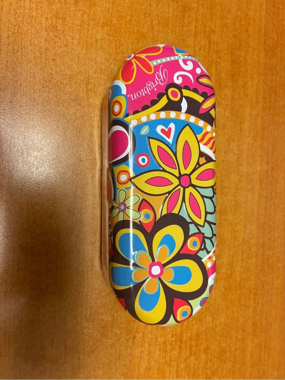 Brighton Boho Colorful Floral Hard Glasses Case - Pink, Yellow, Blue